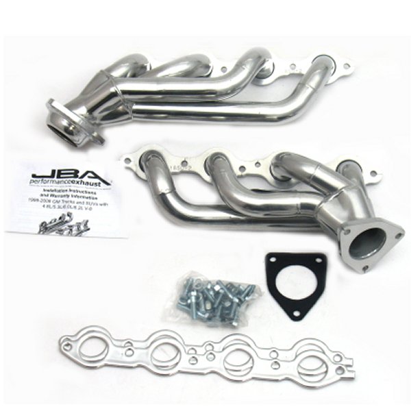 JBA 02年-13年 GM Truck 4.8L/5.3L LS シルバー Ctd Cat4Ward Header JBA1850S-2JS WO店