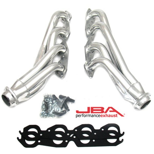 JBA 01年-03年 Gm Truck 8.1L BBC w/o EGR/A.I.R. 1-3/4in Primary シルバー Ctd Cat4Ward Header JBA1860SJS WO店