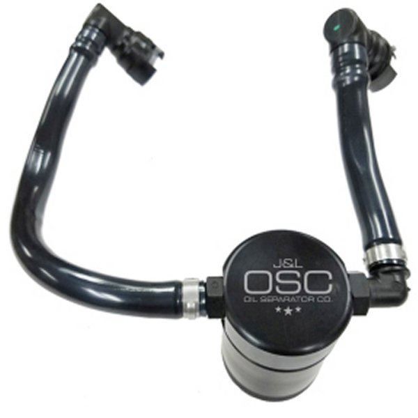 J&L 2018-2023 フォード Mustang GT Passenger Side Oil セパレーター 3.0 - ブラック アノダイズド JLT3024P-B WO店