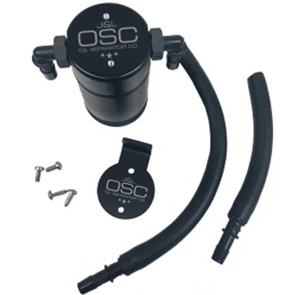J&L 99年-04年 フォード ライトning Passenger Side Oil セパレーター 3.0 - ブラック アノダイズド JLT3027P-B WO店
