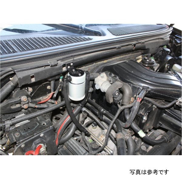 J&L 99年-04年 フォード ライトning Passenger Side Oil セパレーター 3.0 - クリア アノダイズド JLT3027P-C WO店