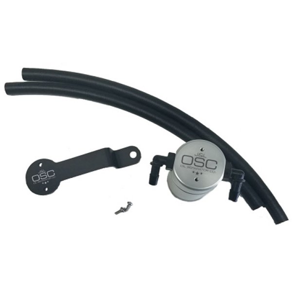 J&L 13年-19年 フォード Fusion 2.0L EcoBoost Passenger Side Oil セパレーター 3.0 - クリア アノダイズド JLT3032P-C WO店