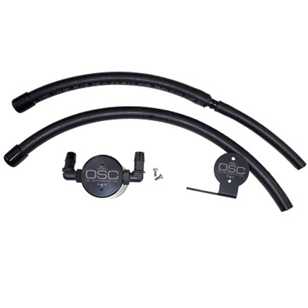 J&L 07年-21年 トヨタ Tundra 5.7L Driver Side Oil セパレーター 3.0 - ブラック アノダイズド JLT3105D-B WO店