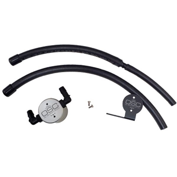 J&L 07年-21年 トヨタ Tundra 5.7L Driver Side Oil セパレーター 3.0 - クリア アノダイズド JLT3105D-C WO店