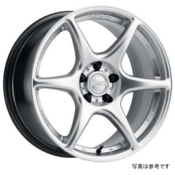 Kansei K11S Tandem 19x10.5in / 5x114.3 BP / 22mm オフセット / 73.1mm Bore - Hyper シルバー ホイール KANK11S-191512-22 WO店