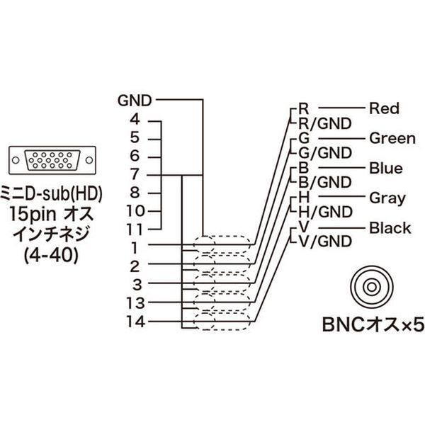 KB5BNC2K  サンワサプライ(株) SANWA アナログRGBケーブル KB5BNC2K-TN WO店_3