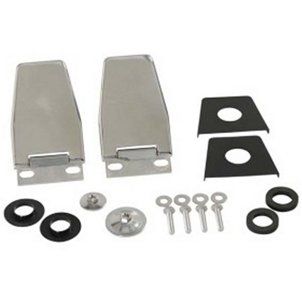 Kentrol 87年-06年 ジープ ラングラー TJ/YJ Hardtop リフトgate Hinge 2個 - Polished シルバー KEN30516 WO店