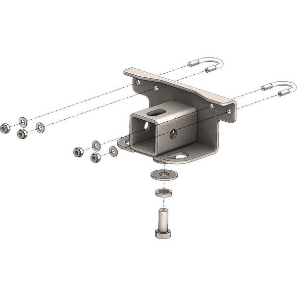 KFI 16+ Yamaha Kodiak 700 4x4/ 09-14 Grizzly 550/ 07-18 Grizzly 700 2 in. Receiver Hitch Rear kfi101280 WO店