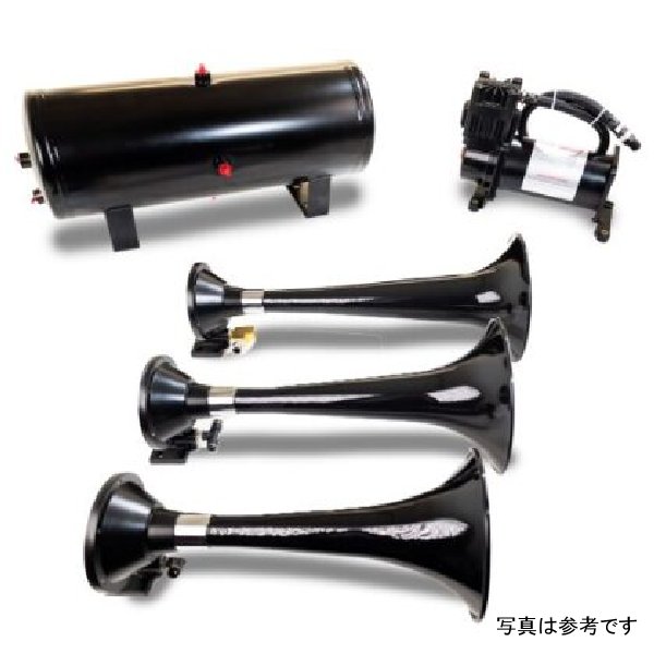 Kleinn Triple ブラック Horn キット w/150 PSI Waterproof 3.0 gal Air Tank KLEHK7 WO店