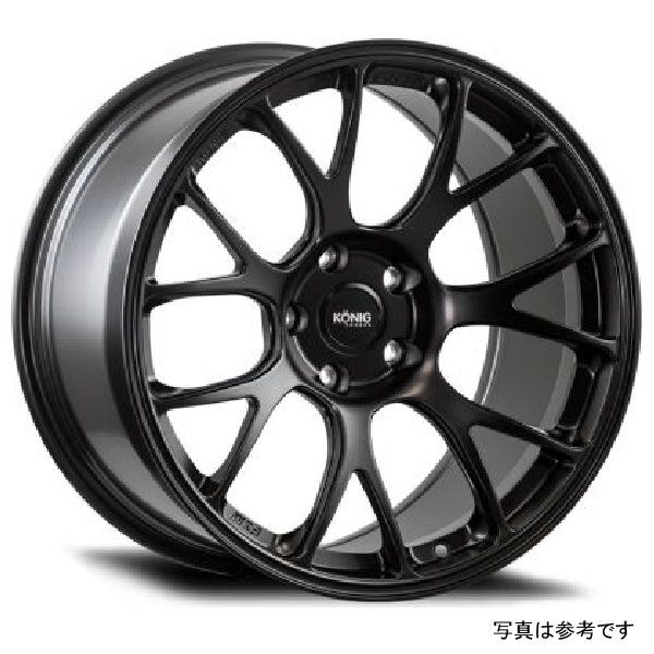 Konig Forged F1M 17X9 4X100 ET45 Satin ブラック Knurled Bead KNGF1M9710045B WO店