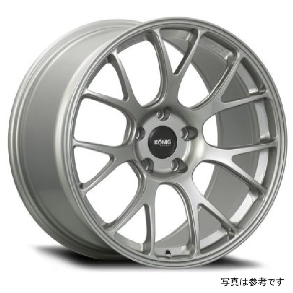 Konig Forged F1M 18X9.5 5X114.3 ET25 Ash Silver Knurled Bead