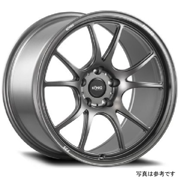 Konig Forged F3S 18X10.5 5X114.3 ET25 Satin Charcoal Knurled Bead KNGF3S0851425G WO店 89,148円