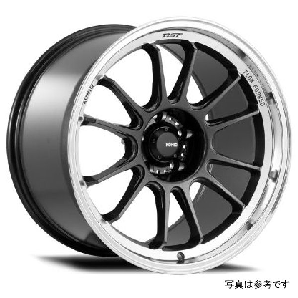 Konig Hypergram 15x7.5 4x100 ET35 Metallic カーボン w/ Machined