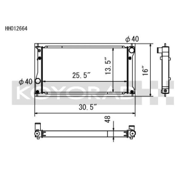 Koyo 2022+ Toyota GR86 and Subaru BRZ Competition All-Aluminum Radiator koyHH012664 WO店
