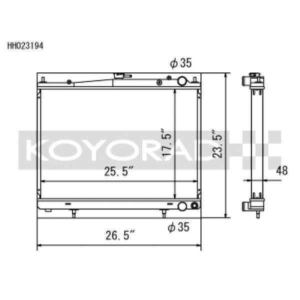 Koyo 00-02 Nissan Skyline GTR 2.6L Turbo Racing Radiator koyHH023194 WO店