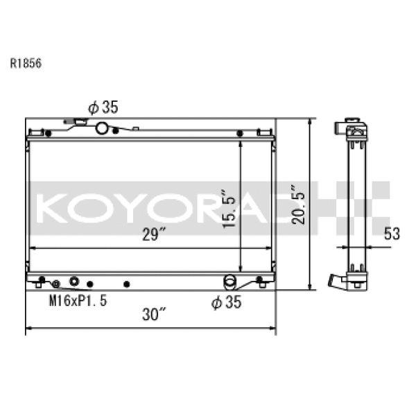 Koyo 93-98 Toyota Supra NA/Turbo (MT) Radiator koyR1856 WO店