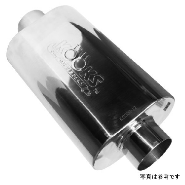 Kooks Universal 3in センター/センター Oval Muffler (4x8x12) KSHKO300-12 WO店