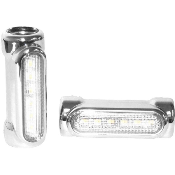 レトリックライティング LETRIC LIGHTING エンジンガードマウント ライト 白/アンバー クローム LE0152-TR WO店