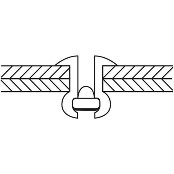 エビ ブラインドリベット(丸頭) ステンレス ステンレス製 4-1(1000本入) LST41 - 2