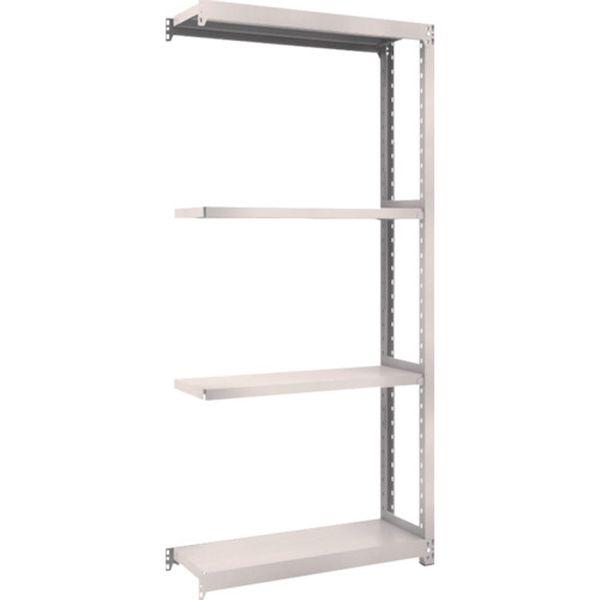 M27334B  スチールラック M2型軽中量棚 860X300XH2100 4段 連結 ネオグレー M2-7334B WO店の通販は