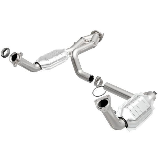 MagnaFlow Conv DF 02-06 Cadillac Escalade / 02-06 Chevy Avalanche 5.3L Dual Conv Y-Pipe Assembly 2WD mag93419 WO店