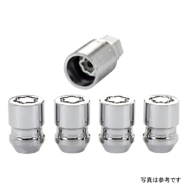 McGard Wheel Lock Nut Set - 4pk. (Cone Seat) M12X1.25 / 19mm & 21mm Dual Hex / 1.28in. L - Chrome mcg24154 WO店の通販は