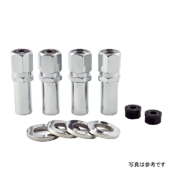 McGard Hex Lug Nut (Drag Racing X-Long Shank) 1/2-20 / 13/16 Hex / 2.475in. Length (4-Pack) - クローム MCG63004 WO店