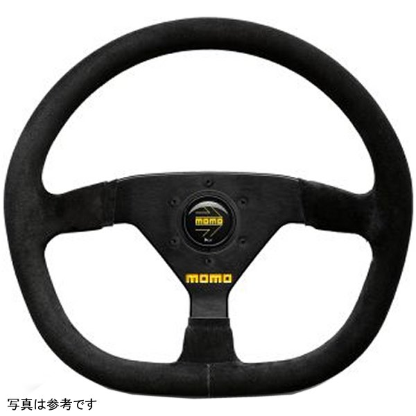 Momo MOD88 ステアリングホイール 320 mm - ブラックスウェード/ブラック Spokes MOMR1988-32S WO店