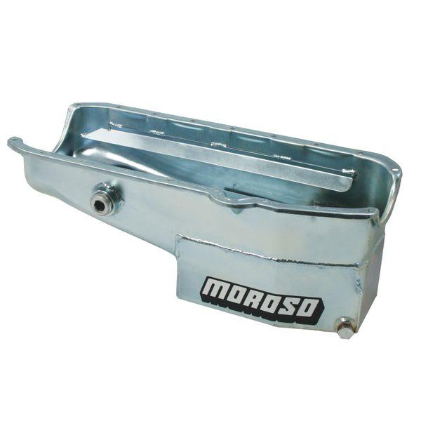 Moroso Pre-80 Chevrolet Small Block (w/1in Inspection Bung) Wet Sump 7qt 7.5in Steel Oil Pan mor21322 WO店