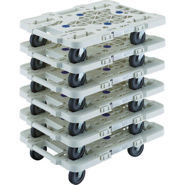 MPK500JWM6  まとめ買い 樹脂製平台車 ルートバン MPK-500J-W 6台セット MPK500JWM6-TN WO店