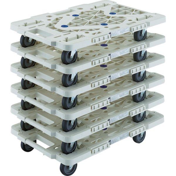 MPK600JWM6  まとめ買い 樹脂製平台車 ルートバン MPK-600J-W 6台セット MPK600JWM6-TN WO店
