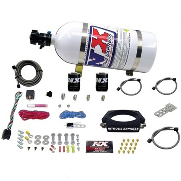 Nitrous Express GM LS 102mm Nitrous Plate キット (50-400HP) w/10lb ボトル NEX20933-10 WO店