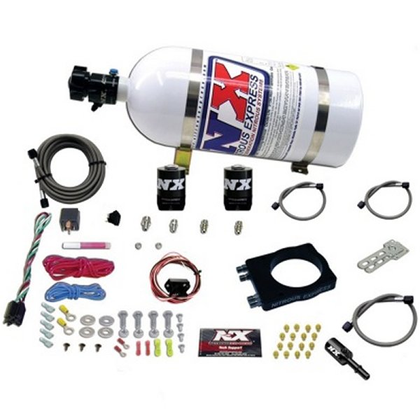 Nitrous Express ダッジ Hemi Nitrous Plate キット (50-400HP) w/10lb ボトル NEX20944-10 WO店