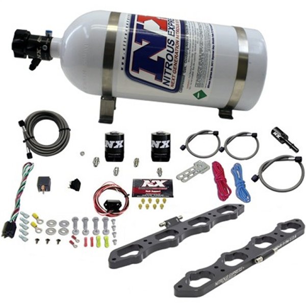 Nitrous Express フォード Coyote 5.0L V8 Nitrous Wet Port Plate Kit w/10lb Bottle NEX20956-10 WO店