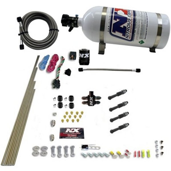 Nitrous Express Dry Direct Port Nitrous キット 4 Cyl w/10lb ボトル NEX93046-10 WO店
