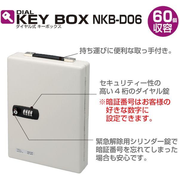 NKBD06 ナカバヤシ(株) ナカバヤシ ダイヤル式キ-ボックス 60個収容 NKBD06-TN WO店_1