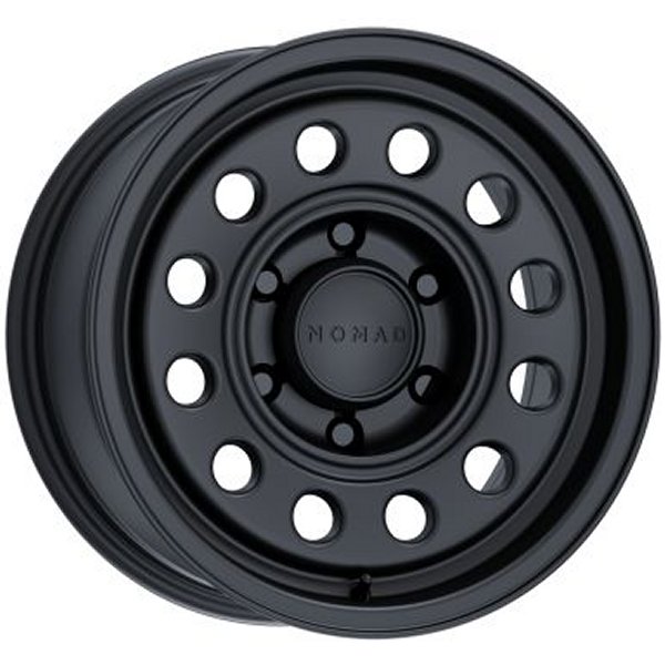 Nomad N501SB Convoy 16x8in / 6x139.7 BP / -10mm オフセット / 106.1mm Bore - サテンブラック Wheel NOMN501SB-68060-10 WO店