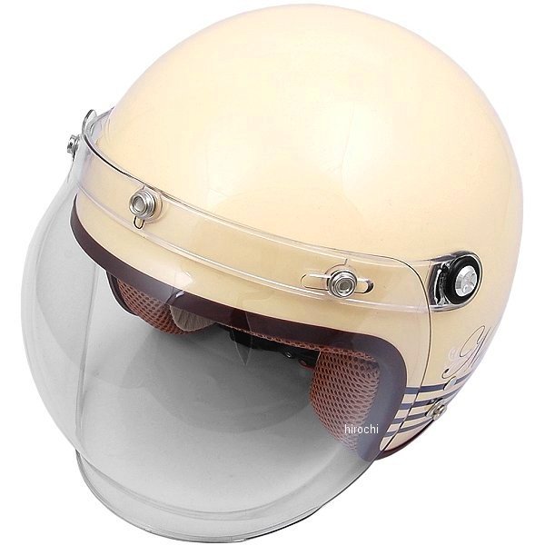 NOVIA　リード工業 ジェットヘルメット レディース レターアイボリー フリーサイズ(55cm-57cm) NOVIA-LTER-IV WO店