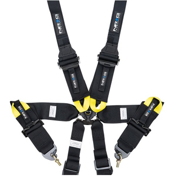 NRG FIA 6pt 2in. Shoulder Belt for HANS Device/ Rotary Cam Lock Buckle/ 3in. Waist Belt ブラック NRGSBH-HRS6PCBK WO店 41,984円