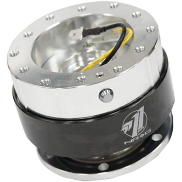 NRG Quick Release Gen 1.5 - Silver Body / ブラック クローム Ring NRGSRK-100BC WO店の通販は