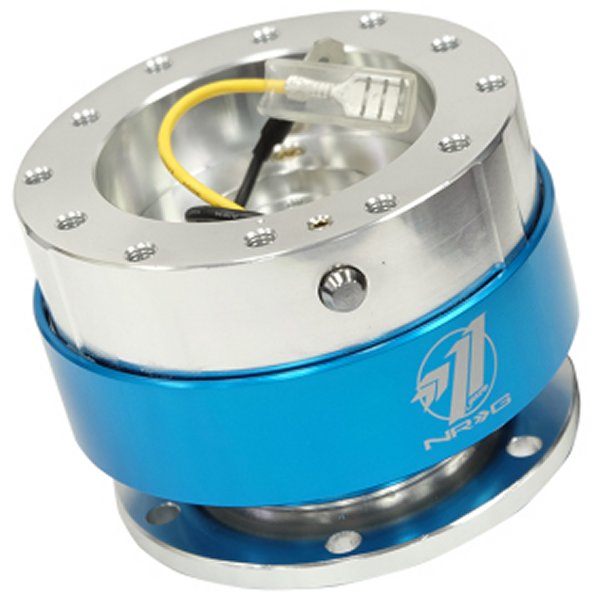 NRG Quick Release ブラック Body/ Blue クローム Ring NRGSRK-100BL WO店