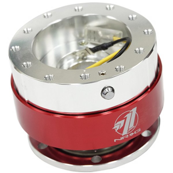 NRG Quick Release - Silver Body/ Red クローム Ring NRGSRK-100RD WO店