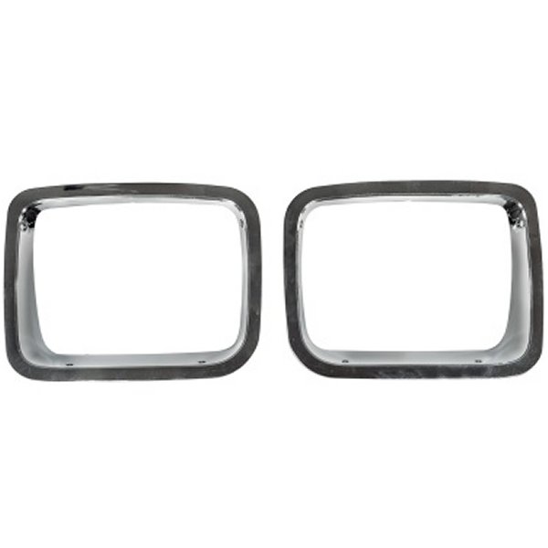 Omix ヘッドライト Bezel クローム 87年-95年 ジープ ラングラー YJ OMI12419-05 WO店