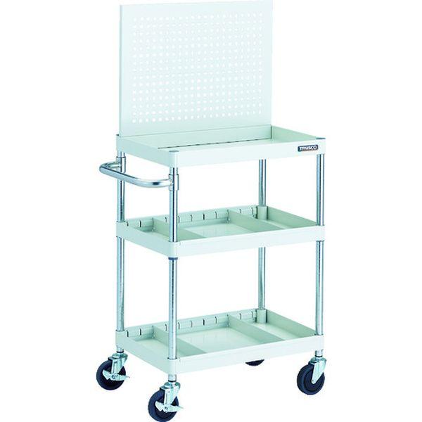 PEWP963S2W  トラスコ中山(株) TRUSCO フェニックスワゴン 600X400 仕切2段付 上部パンチングパネル仕様 W色 PEW-P963S2-W WO店