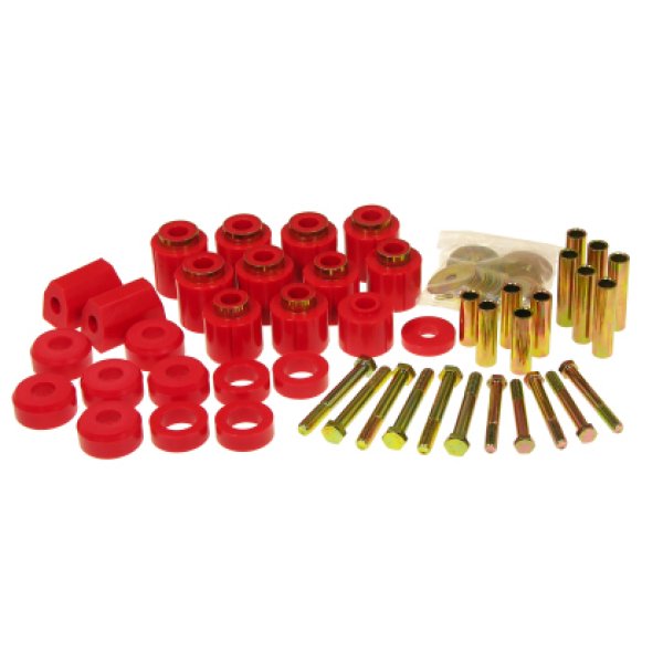 Prothane 87年-96年 ジープ YJ 1in リフト Body Mount キット - レッド PRO1-113 WO店