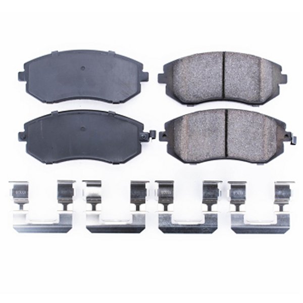 Power Stop 05年-06年 Saab 9-2X フロント Z17 Evolution Ceramic ブレーキパッド w/Hardware PSB17-929 WO店