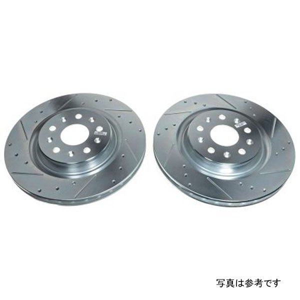 Power Stop 20年-21年 シボレー  Corvette リヤ Evolution Drilled & Slotted ローター - 2個 PSBAR82201XPR WO店
