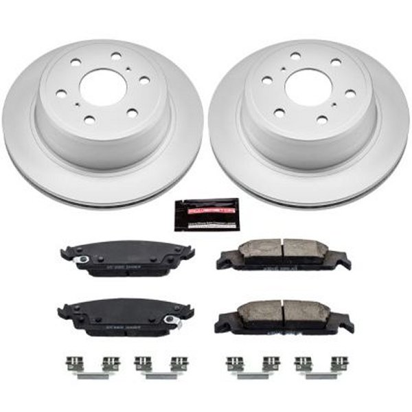 Power Stop 15年-19年 Cadillac Escalade リヤ Z17 Evolution Geomet Coated ブレーキ キット PSBCRK6562 WO店