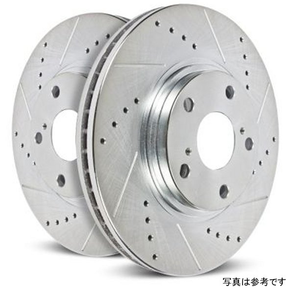 Power Stop 94年-98年 ニッサン 240SX リヤ Evolution Drilled & Slotted 回転子 - 2個 PSBJBR755XPR WO店