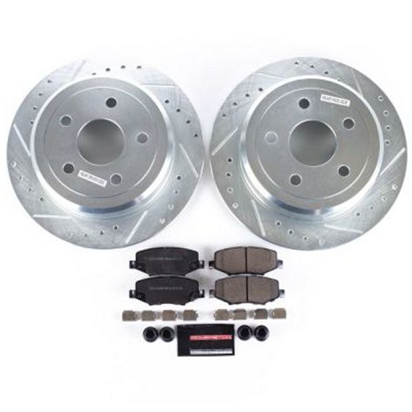 Power Stop 07-17 Jeep Wrangler Rear Z23 Evolution Sport Brake Kit PSBK3090 WO店